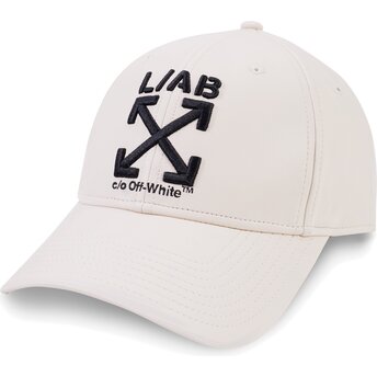 Kepurė išlenkta smėlio reguliuojamas Clamp Arrows PU Leather L/AB c/o Off-White™