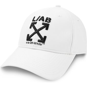Kepurė išlenkta balta reguliuojamas Clamp Arrows PU Leather L/AB c/o Off-White™