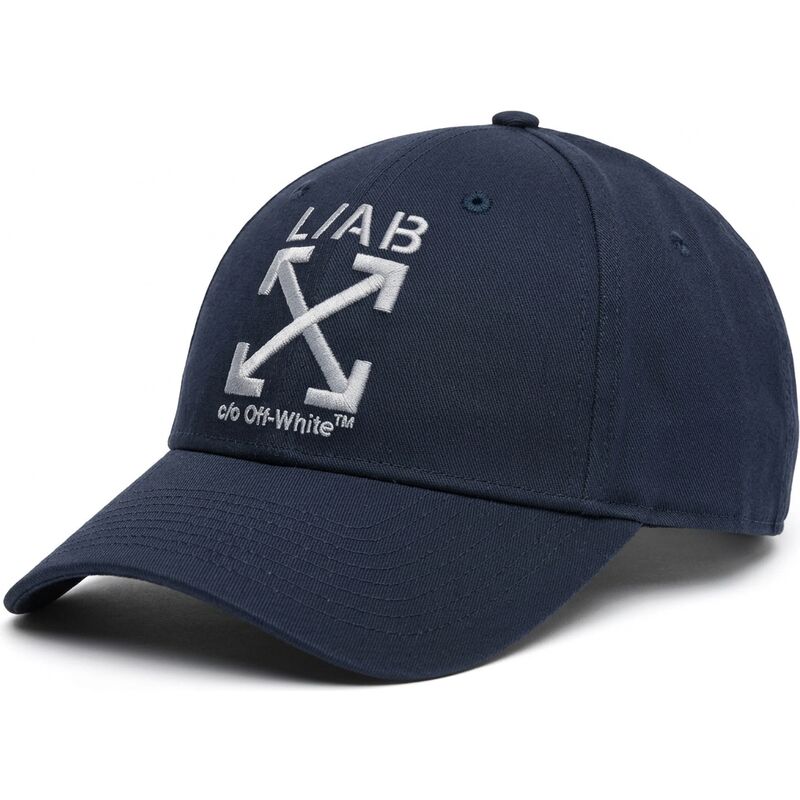 kepure-islenkta-tamsiai-melyna-reguliuojamas-clamp-arrows-twill-l-ab-c-o-off-white