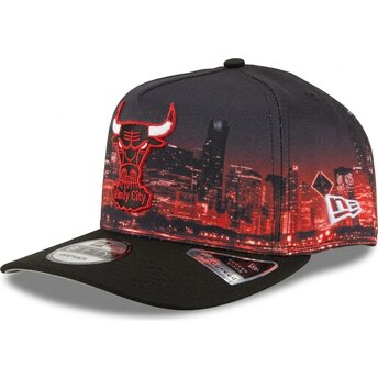 Kepurė išlenkta įvairiaspalvis snapback 9FIFTY A Frame Precurved Skyline Chicago Bulls NBA New Era