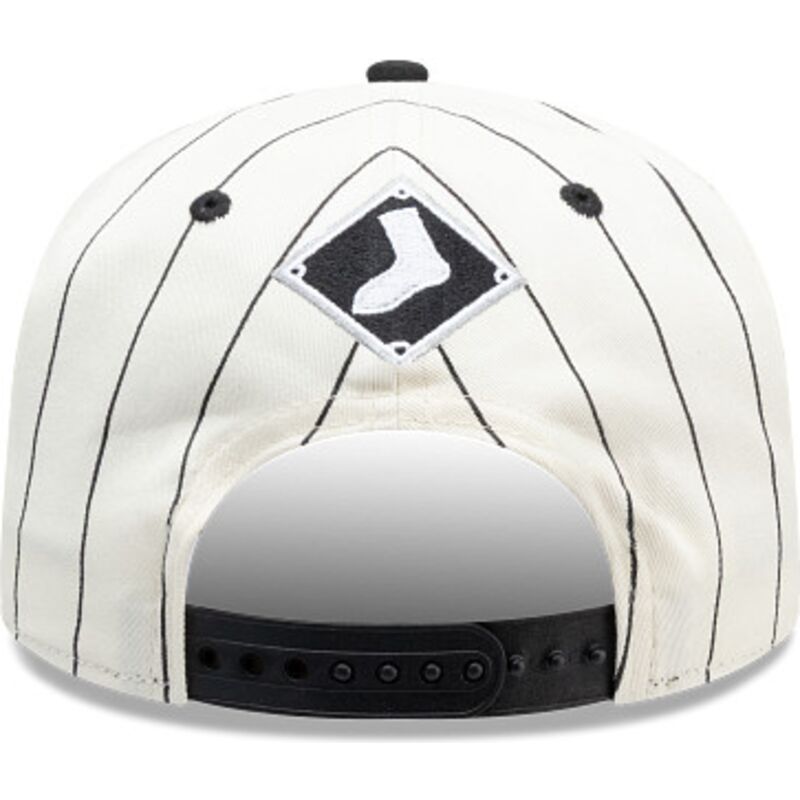 kepure-islenkta-juoda-snapback-19twenty-pinstripe-chicago-white-sox-mlb-new-era