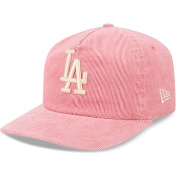 Kepurė išlenkta rožinė reguliuojamas 19TWENTY Precurved Corduroy Pastel Los Angeles Dodgers MLB New Era