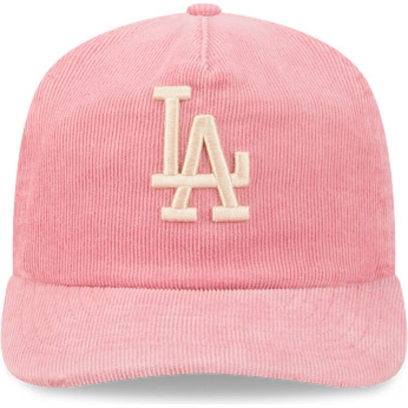 kepure-islenkta-rozine-reguliuojamas-19twenty-precurved-corduroy-pastel-los-angeles-dodgers-mlb-new-era