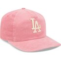 kepure-islenkta-rozine-reguliuojamas-19twenty-precurved-corduroy-pastel-los-angeles-dodgers-mlb-new-era