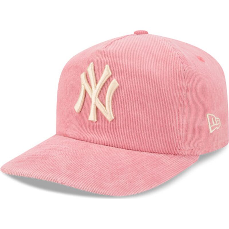 kepure-islenkta-rozine-reguliuojamas-19twenty-precurved-corduroy-pastel-new-york-yankees-mlb-new-era