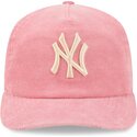 kepure-islenkta-rozine-reguliuojamas-19twenty-precurved-corduroy-pastel-new-york-yankees-mlb-new-era