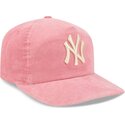 kepure-islenkta-rozine-reguliuojamas-19twenty-precurved-corduroy-pastel-new-york-yankees-mlb-new-era