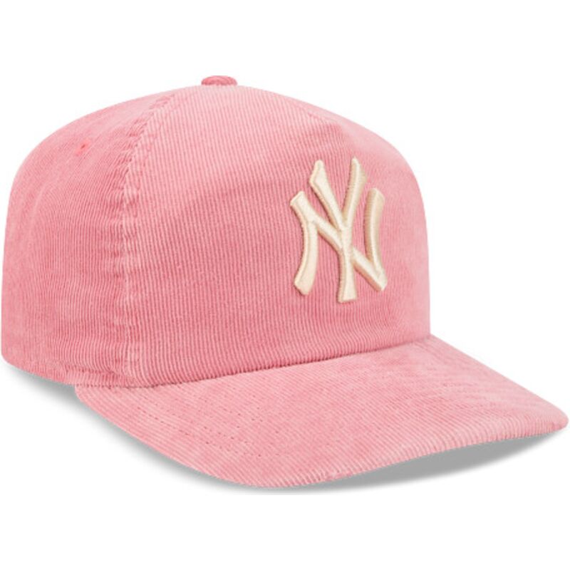 kepure-islenkta-rozine-reguliuojamas-19twenty-precurved-corduroy-pastel-new-york-yankees-mlb-new-era