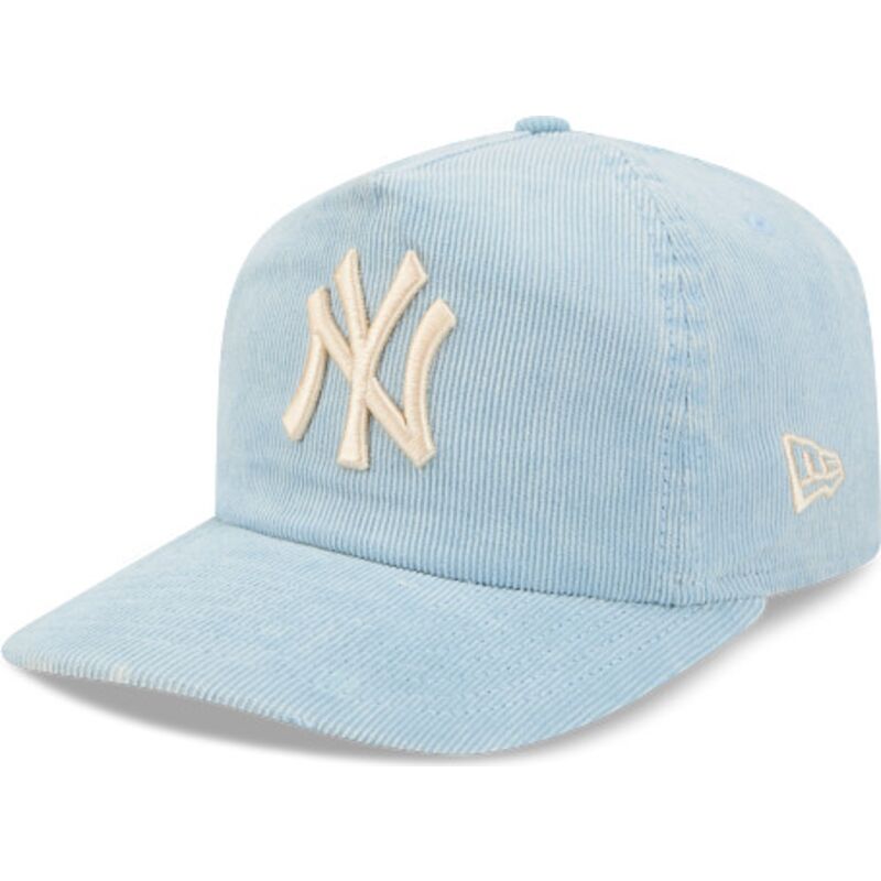 kepure-islenkta-melyna-reguliuojamas-19twenty-precurved-corduroy-pastel-new-york-yankees-mlb-new-era