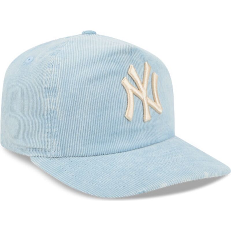 kepure-islenkta-melyna-reguliuojamas-19twenty-precurved-corduroy-pastel-new-york-yankees-mlb-new-era