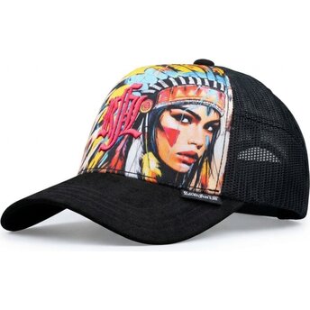 Kepurė išlenkta juoda snapback Nº235 Apache Rock’nFreeLife