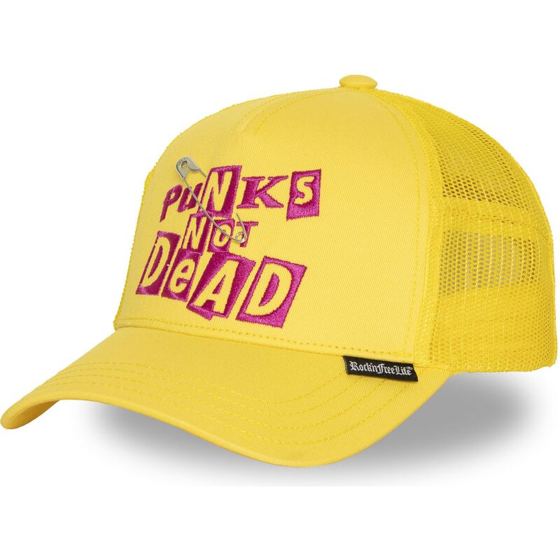 kepure-islenkta-geltona-snapback-n294-punks-not-dead-rocknfreelife