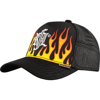 Kepurė išlenkta juoda snapback N°216 Burning Rock’nFreeLife