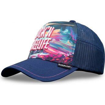 Kepurė išlenkta mėlyna snapback N°243 Ride Or Die Rock’nFreeLife