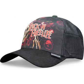 Kepurė išlenkta juoda snapback N°247 Loose Control Rock’nFreeLife