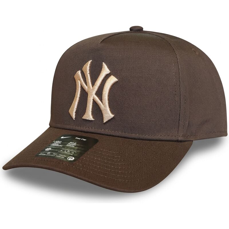 kepure-islenkta-ruda-snapback-rise-structured-a-frame26-new-york-yankees-mlb-nike