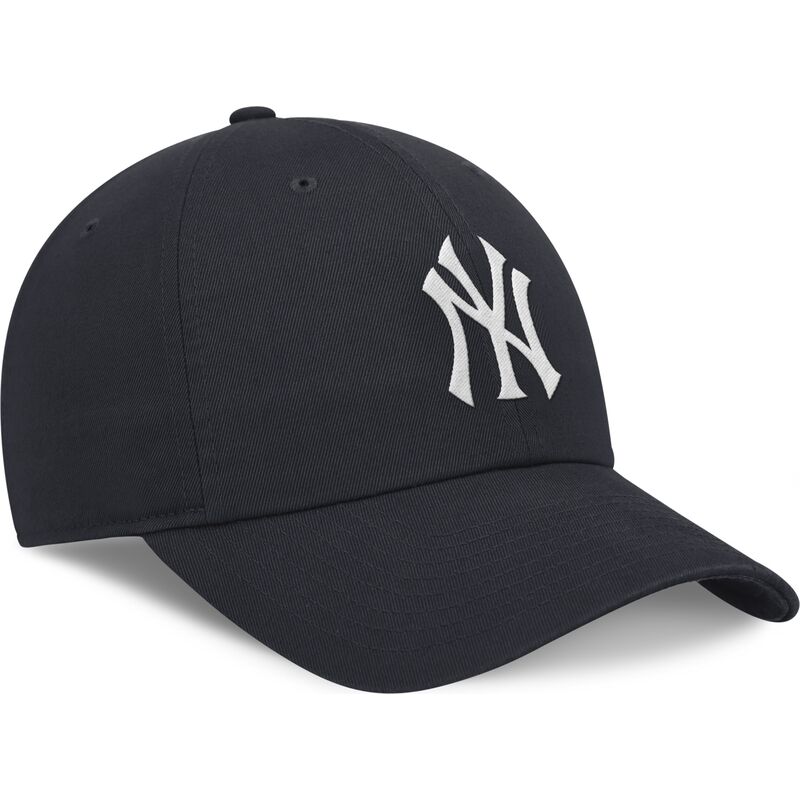 kepure-islenkta-tamsiai-melyna-reguliuojamas-club-unstructured-organic-cotton-new-york-yankees-mlb-nike