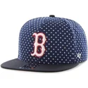 kepure-plokscia-tamsiai-melyna-snapback-estampado-cruces-boston-red-sox-mlb-47-brand
