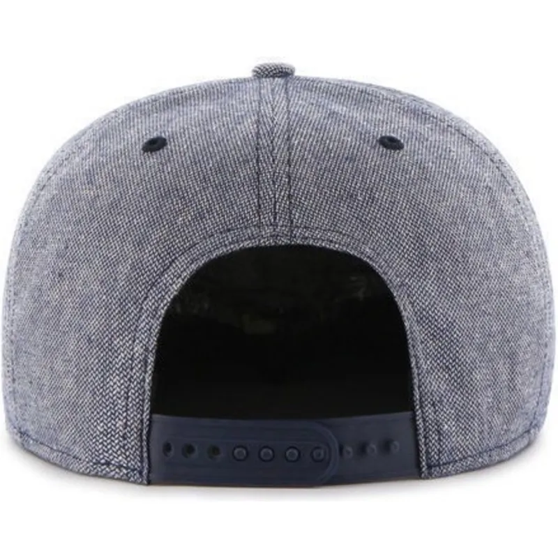 kepure-plokscia-tamsiai-melyna-snapback-tejido-vaquero-boston-red-sox-mlb-47-brand