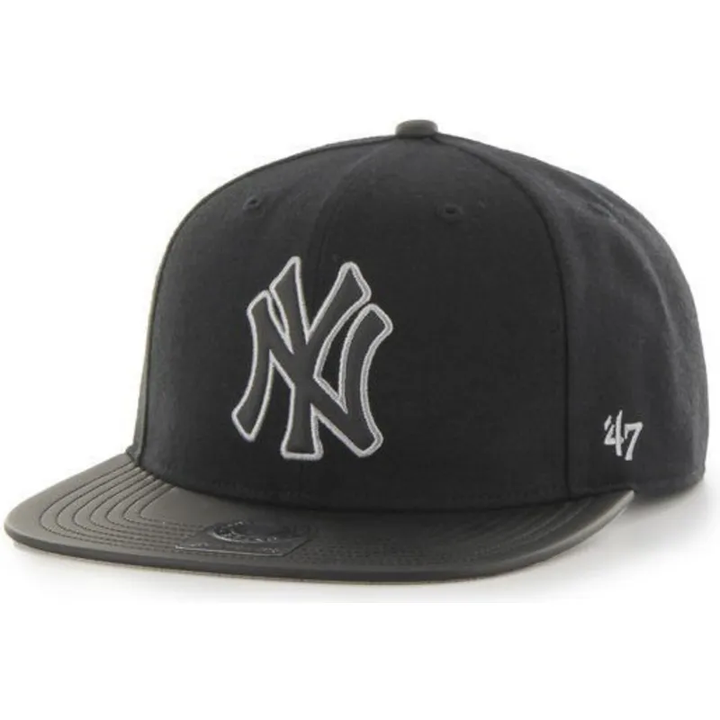 kepure-plokscia-juoda-snapback-new-york-yankees-mlb-47-brand kepure-plokscia-juoda-snapback-new-york-yankees-mlb-47-brand