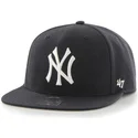 kepure-plokscia-tamsiai-melyna-snapback-new-york-yankees-mlb-47-brand