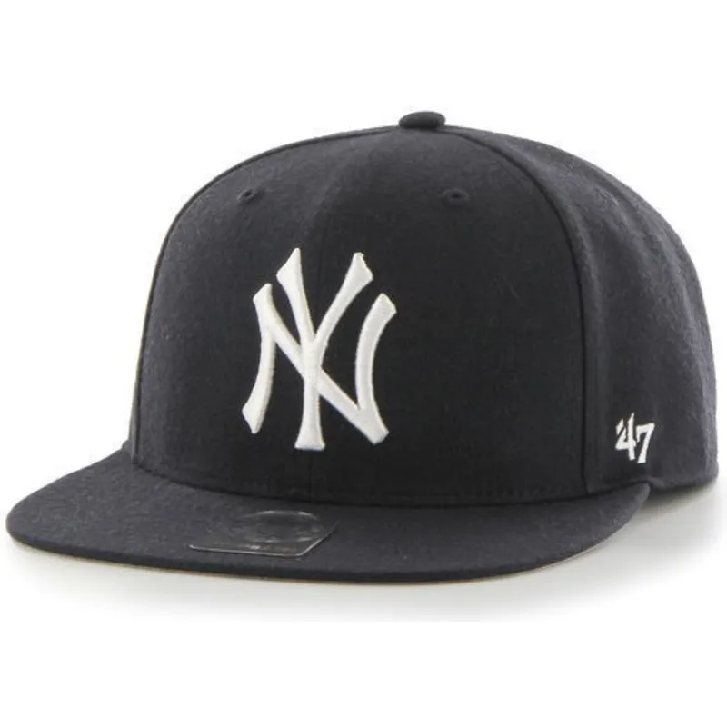kepure-plokscia-tamsiai-melyna-snapback-new-york-yankees-mlb-47-brand