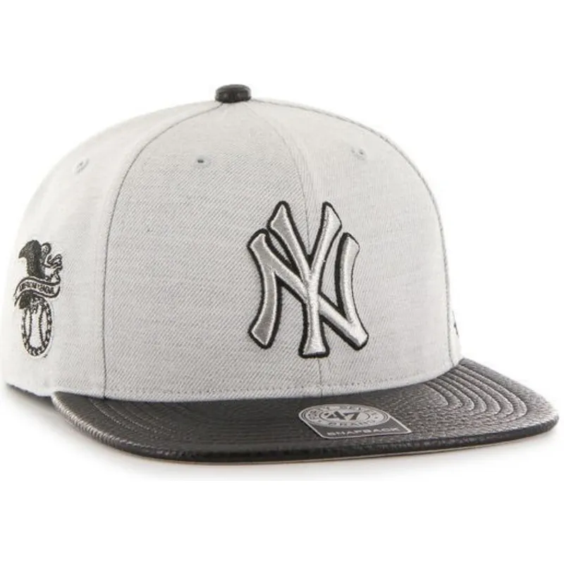 cap-plokscia-gray-snapback-lisa-lateral-new-york-yankees-mlb-47-brand