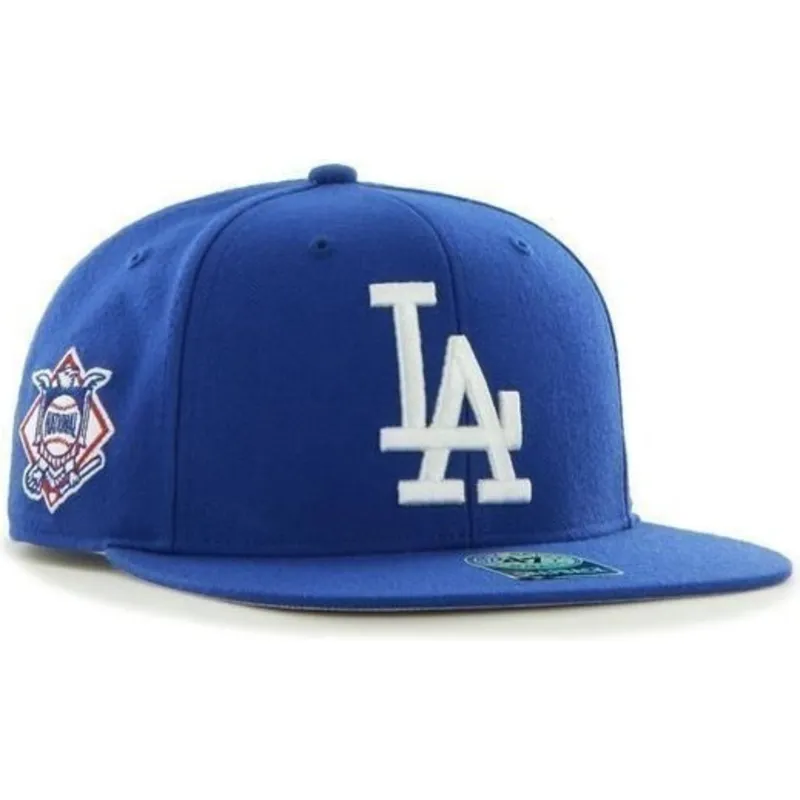 kepure-plokscia-melyna-snapback-lateral-los-angeles-dodgers-mlb-47-brand