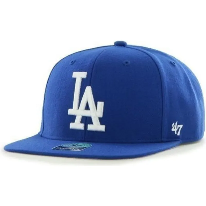 kepure-plokscia-melyna-snapback-lateral-los-angeles-dodgers-mlb-47-brand