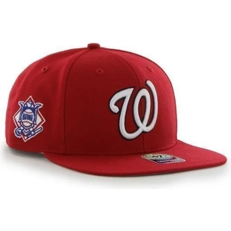 kepure-plokscia-raudona-snapback-lateral-washington-nationals-mlb-47-brand