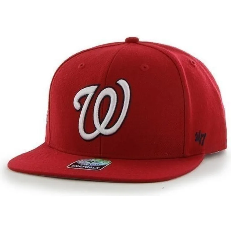 kepure-plokscia-raudona-snapback-lateral-washington-nationals-mlb-47-brand