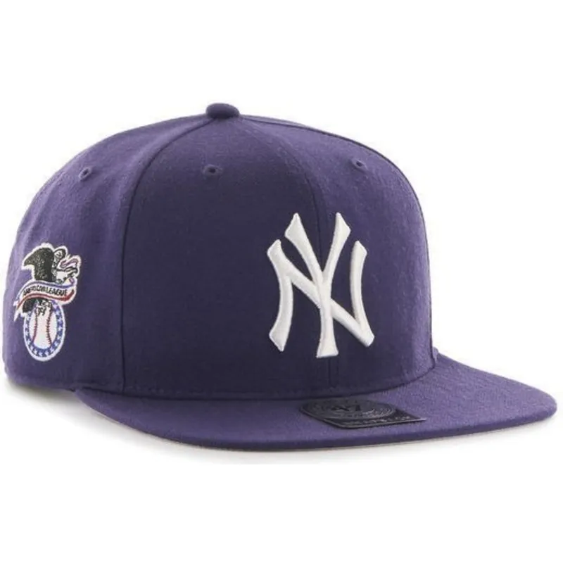 cap-plokscia-violet-snapback-lisa-lateral-new-york-yankees-mlb-47-brand cap-plokscia-violet-snapback-lisa-lateral-new-york-yankees-mlb-47-brand