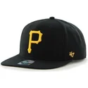 kepure-plokscia-juoda-snapback-lateral-pittsburgh-pirates-mlb-47-brand