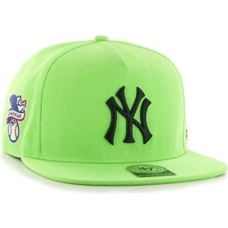 kepure-plokscia-zalia-snapback-new-york-yankees-mlb-47-brand