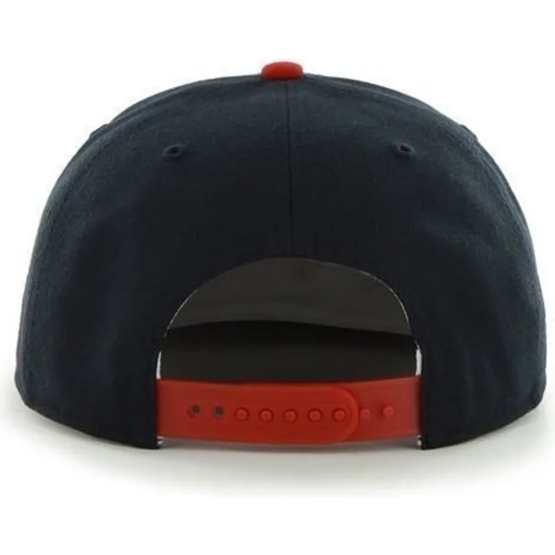 kepure-plokscia-tamsiai-melyna-snapback-antiguo-cleveland-indians-mlb-47-brand