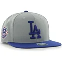 szara-czapka-z-plaskim-daszkiem-z-niebieskim-logo-snapback-gladka-z-bocznym-logo-mlb-los-angeles-dodgers-marki-47-brand