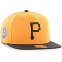 kepure-plokscia-geltona-snapback-leteral-pittsburgh-pirates-mlb-47-brand
