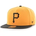 kepure-plokscia-geltona-snapback-leteral-pittsburgh-pirates-mlb-47-brand