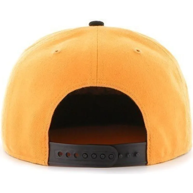 kepure-plokscia-geltona-snapback-leteral-pittsburgh-pirates-mlb-47-brand