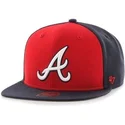 kepure-plokscia-tamsiai-melyna-snapback-lateral-atlanta-braves-mlb-47-brand
