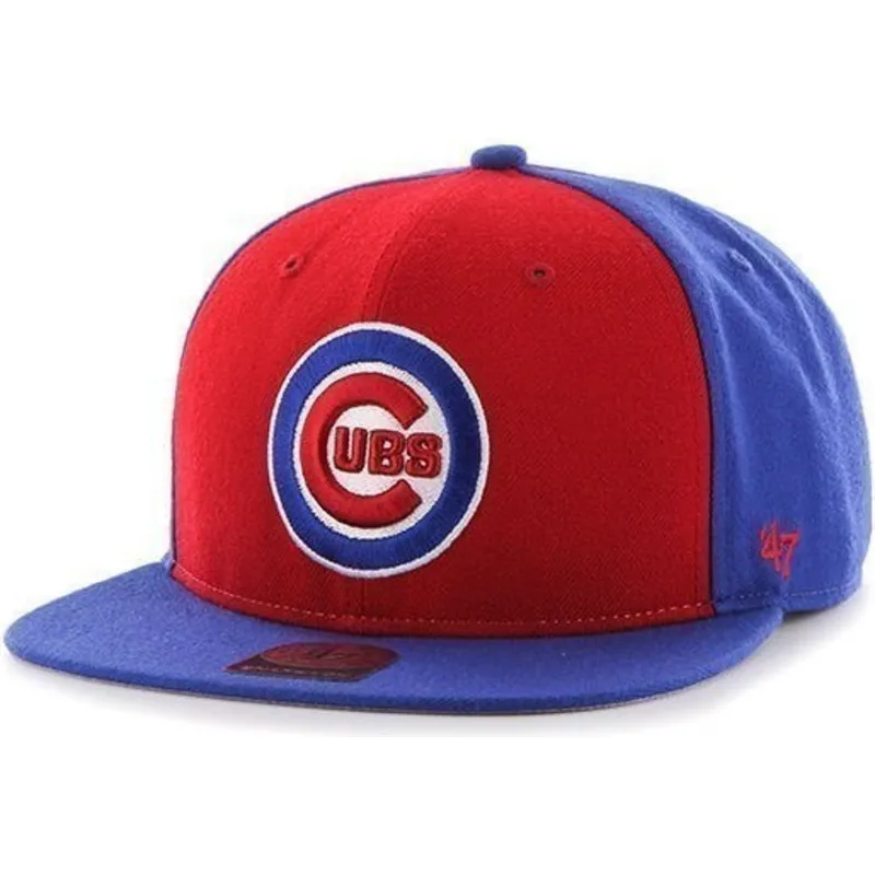 kepure-plokscia-melyna-snapback-lateral-chicago-cubs-mlb-47-brand