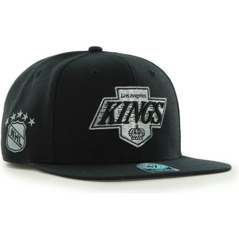 kepure-plokscia-juoda-snapback-los-angeles-kings-nhl-47-brand