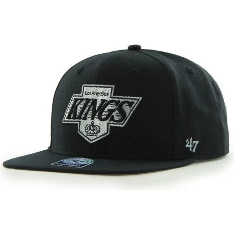 kepure-plokscia-juoda-snapback-los-angeles-kings-nhl-47-brand