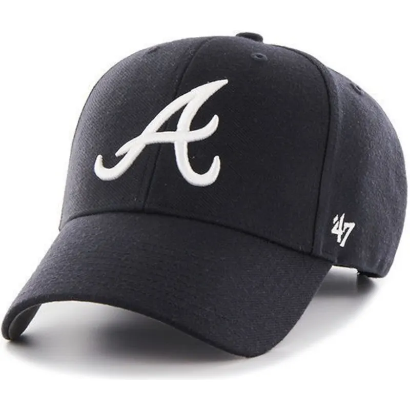 kepure-islenkta-tamsiai-melyna-reguliuojamas-atlanta-braves-mlb-47-brand kepure-islenkta-tamsiai-melyna-reguliuojamas-atlanta-braves-mlb-47-brand
