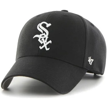 Czapka z zakrzywionym daszkiem czarna gładka MLB Chicago White Sox od 47 Brand