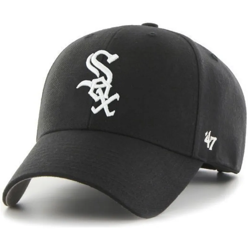 kepure-islenkta-juoda-reguliuojamas-chicago-white-sox-mlb-47-brand