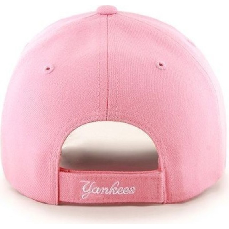47-brand-curved-brim-mlb-new-york-yankees-smooth-pink-cap