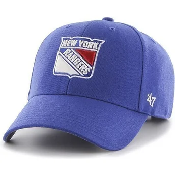 kepure-islenkta-melyna-reguliuojamas-new-york-rangers-nhl-47-brand