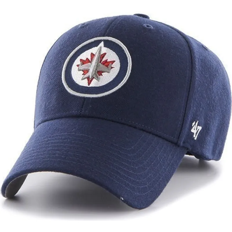 kepure-islenkta-tamsiai-melyna-reguliuojamas-winnipeg-jets-nhl-47-brand