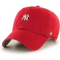 kepure-islenkta-raudona-reguliuojamas-new-york-yankees-mlb-47-brand